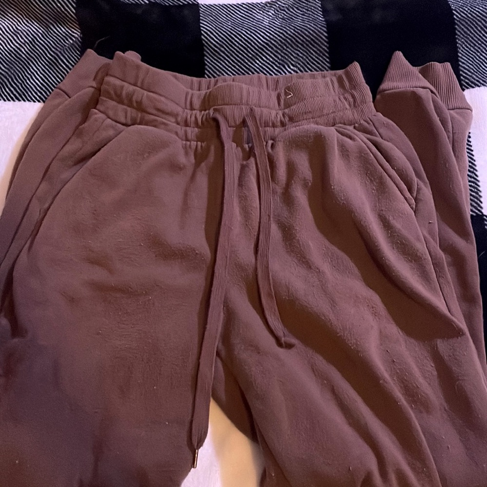 Brown sweatpants